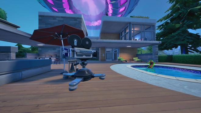 Placer des caméras à différents sites d'atterrissage de vaisseaux dans Fortnite, défi saison 7