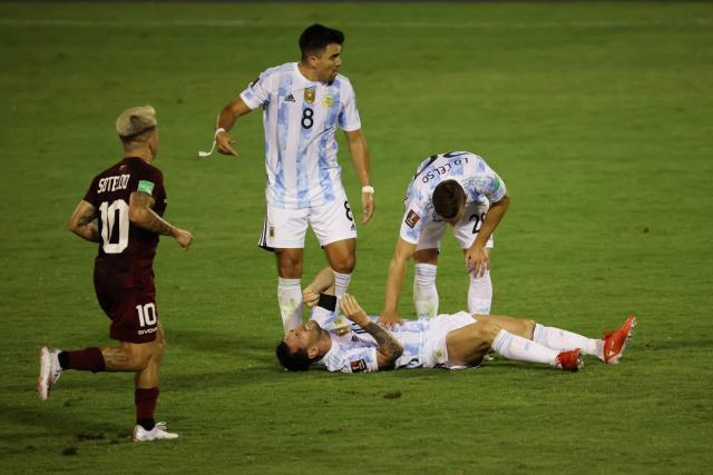 Foot - Qualif. CM - Argentine - Lionel Messi victime d'une grosse frayeur avec l'Argentine face au Venezuela