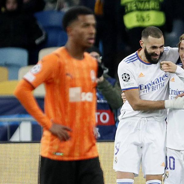 Foot - C1 - Le Real Madrid de Karim Benzema écrase le Chakhtior, l'Inter se relance contre Tiraspol