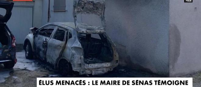 Bouches-du-Rhône: La voiture du maire de Sénas incendiée devant son domicile - L'élu annonce avoir porté plainte et une information judiciaire a été ouverte - VIDEO