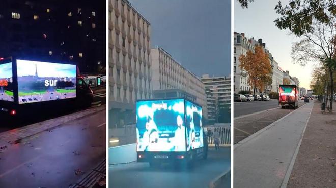 Ces camions publicitaires lumineux ont-ils le droit de circuler librement dans les villes ?