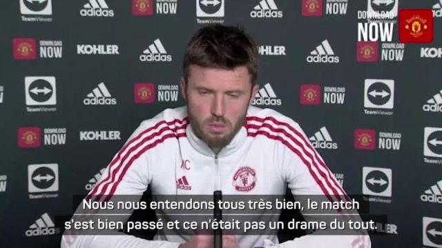 Foot - Angleterre - MU - Michael Carrick (Manchester United) dédramatise la mise sur le banc de Cristiano Ronaldo contre Chelsea