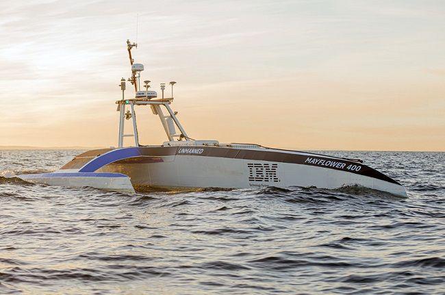 Le premier trimaran autonome qui traversera l’Atlantique en 2022 se nomme Mayflower