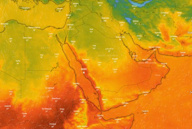 Météo GP d’Arabie Saoudite : Beau temps, mais venteux vendredi