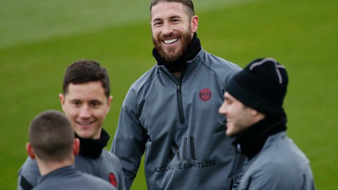 PSG : Sergio Ramos présent à l’entrainement à la veille du match face à Bruges