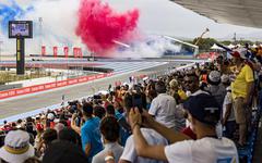 Le Président Macron soutient le GP de France de F1