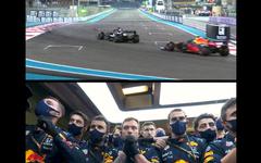 La victoire de Verstappen vécue en direct par ses mécaniciens au GP d’Abou Dabi 2021