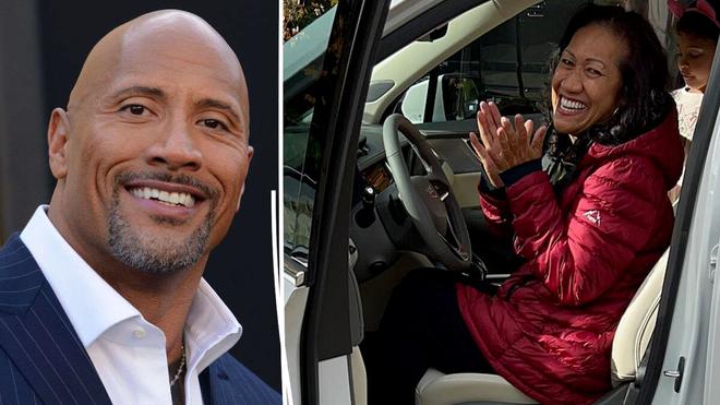 VIDÉO. L’acteur Dwayne Johnson, alias « The Rock », offre un sacré cadeau de Noël à sa mère