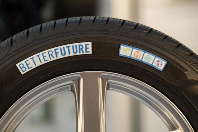 Goodyear dévoile un pneu à 70% recyclable