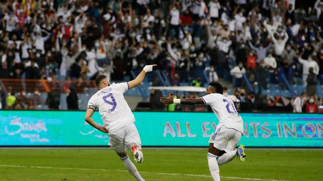 Supercoupe d’Espagne : et de 100 victoires dans le Clasico pour le Real Madrid, grâce notamment à Benzema!