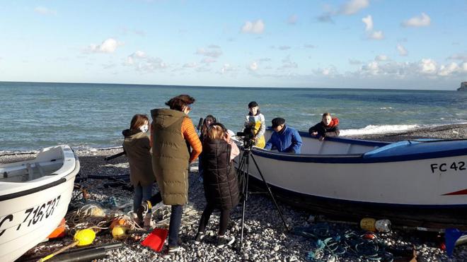 Les écoliers d’Yport ont tourné leur première scène de film avec la réalisatrice Aurore Chauvry