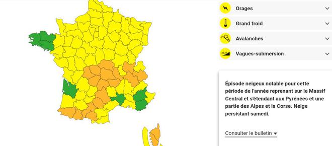 Neige Verglas, Météo France prolonge la vigilance orange dans les Hautes Pyrénées