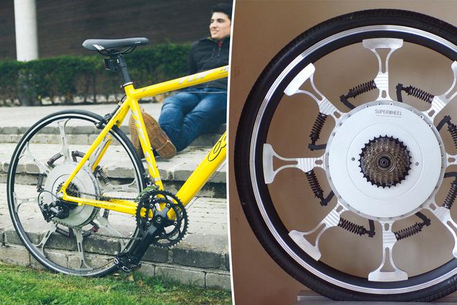 SuperWheel : cette roue de vélo (non électrique) utilise le poids du cycliste pour avancer