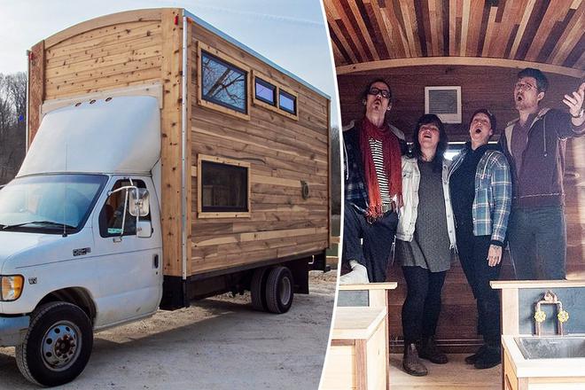 Tiny House : Il transforme un fourgon utilitaire en un étonnant camion aménagé