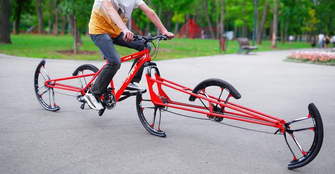 le vélo à deux demi-roues upgradé en vélo à 3 tiers de roues [vidéo]