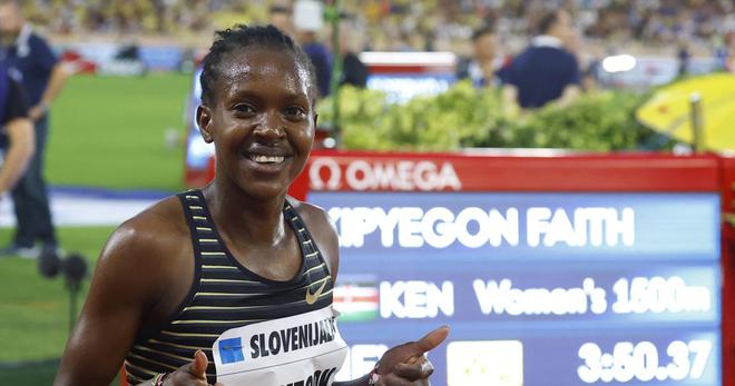 Athlétisme : Kipyegon échoue à 30 centièmes du record du monde du 1500m à Monaco