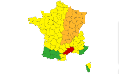 Météo France place 2 départements d’Occitanie en vigilance Rouge