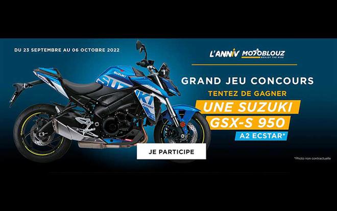 Gagnez une moto Suzuki GSXR 950 A2 Ecstar 2022