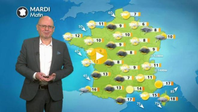 La météo du mardi 27 septembre : averses et giboulées au Nord, soleil et vent fort en Méditerranée