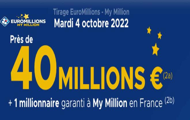 Résultat Euromillions 4 octobre 2022 tirage FDJ Midi et Soir [En Ligne]