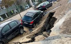 Caves inondées, chaussée effondrée… à Saint-Maur, branle-bas de combat après la rupture de canalisation