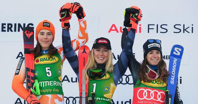 Ski alpin: 78e victoire en Coupe du monde pour Mikaela Shiffrin au géant de Semmering