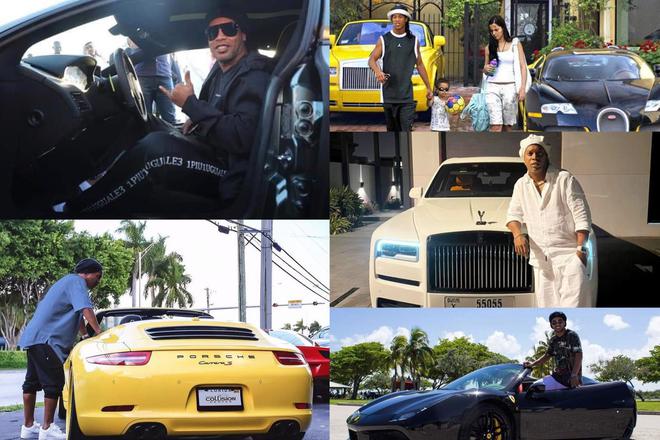 Ronaldinho et les voitures, son garage vaut plus de 3 M€