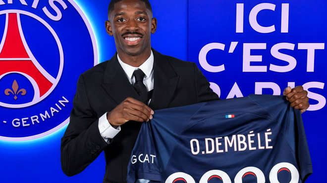 Le PSG officialise l’arrivée d’Ousmane Dembélé