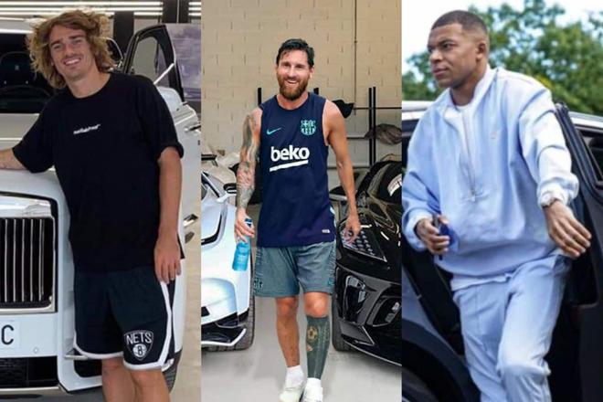 Mbappé, Messi, Griezmann : Voici les voitures de luxe des footballeurs