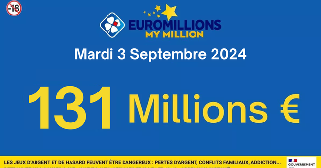 EuroMillions du mardi 3 septembre 2024 : comment remporter le jackpot de 131 millions d'euros ?