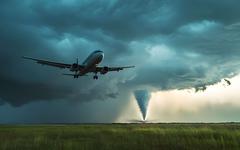 C'est la tornade la plus incroyable de l'année et elle a frôlé un aéroport !