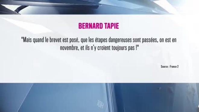 Non Stop People - Bernard Tapie interpelle Emmanuel Macron sur le vaccin contre le Covid-19