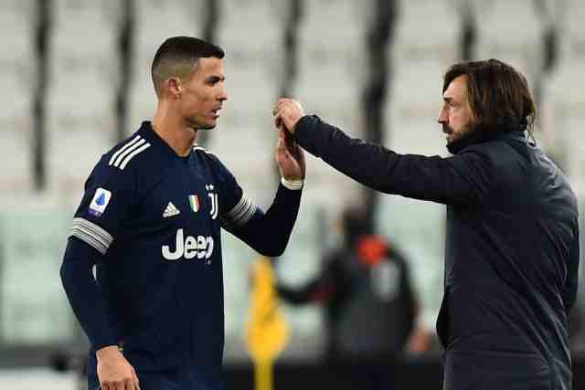 Foot - ITA - Juve - Andrea Pirlo (Juventus) banalise la rumeur d'un départ de Cristiano Ronaldo