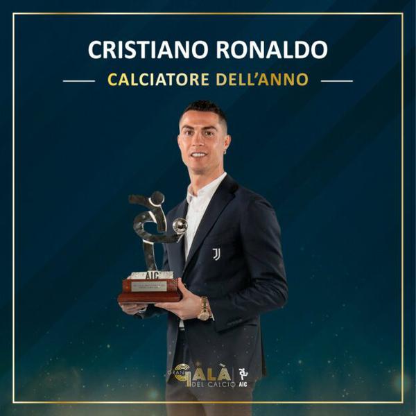 Cristiano Ronaldo élu joueur de la saison 2019-20 en Serie A