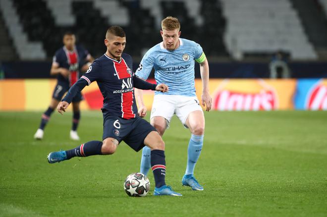 Manchester City-PSG : «Nous devrons être onze guerriers», prévient Marco Verratti