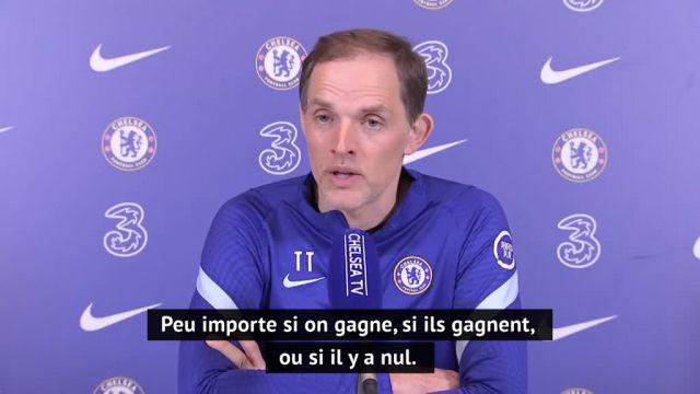 Foot - Angleterre - Chelsea - Thomas Tuchel (Chelsea) convaincu que le choc contre Manchester City n'aura pas d'incidence sur la finale de la Ligue des champions