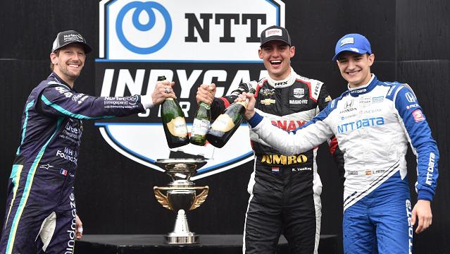 Auto/Moto - Premier podium en IndyCar pour Romain Grosjean