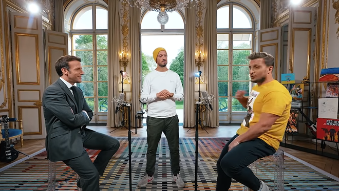 Kylian Mbappé à l'OM, Donald Trump, Ultra Vomit...l'improbable concours d'anecdotes de McFly et Carlito avec Emmanuel Macron