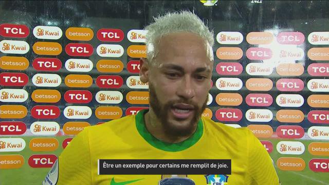 Foot - Copa America - BRE - Neymar en larmes, après la victoire du Brésil : « Je n'aurais jamais pensé atteindre ces chiffres »